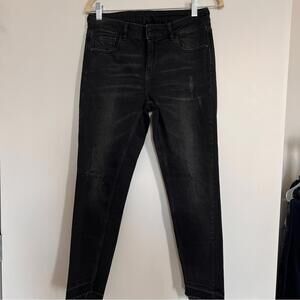 Zara Women's Dark Black Skinny Jeans